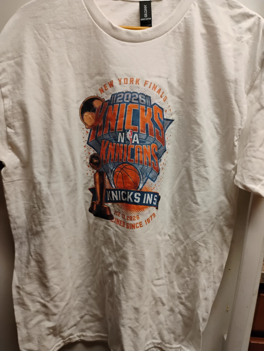 New York Knicks 2026 NBA Champions T-Shirt - photo 2