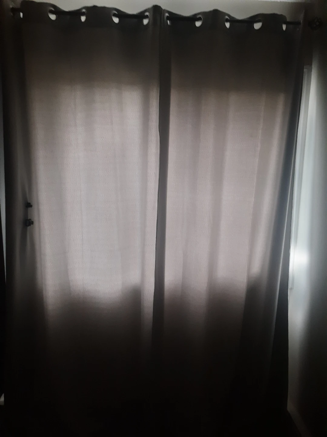 4 pairs of blackout curtains & curtain rods - photo 2