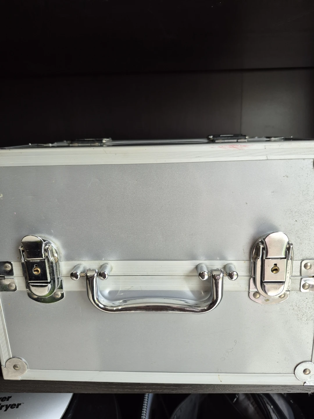 Silver Train Case / Makeup Organizer - photo 2