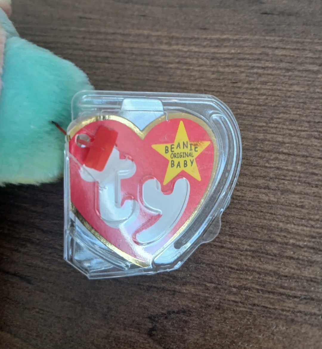 Ty Beanie Baby "Peace" Bear Plush Toy - photo 2