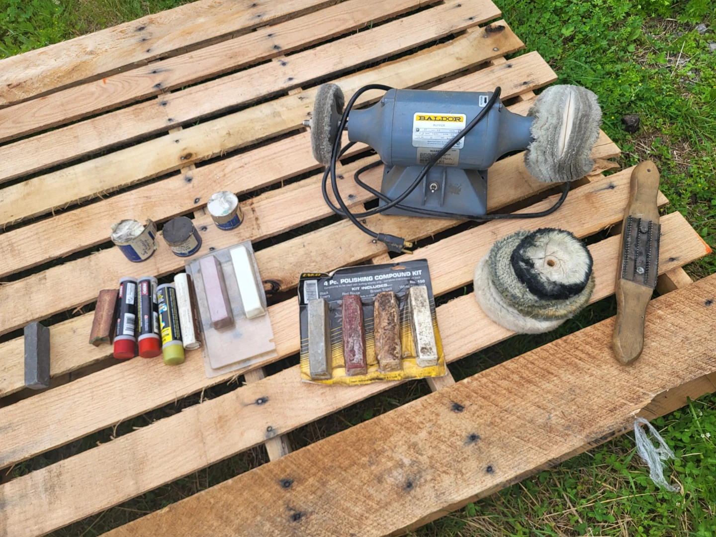 Orginal Baldor Buffer Tool with Extra Supplies