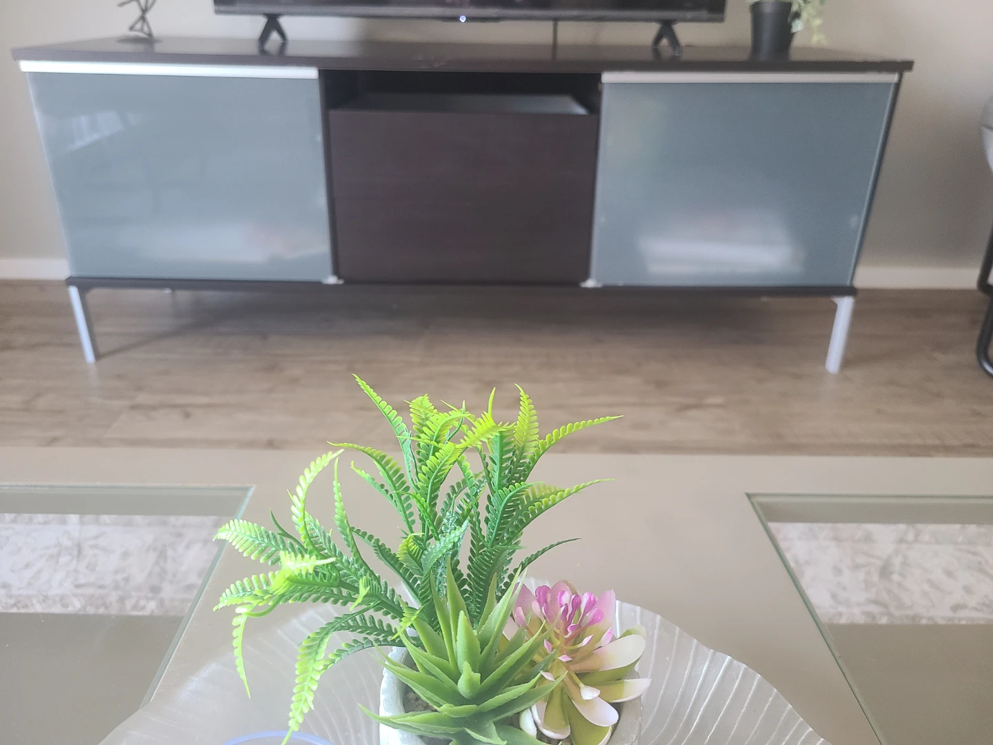 TV Stand Cabinet with Sliding Doors