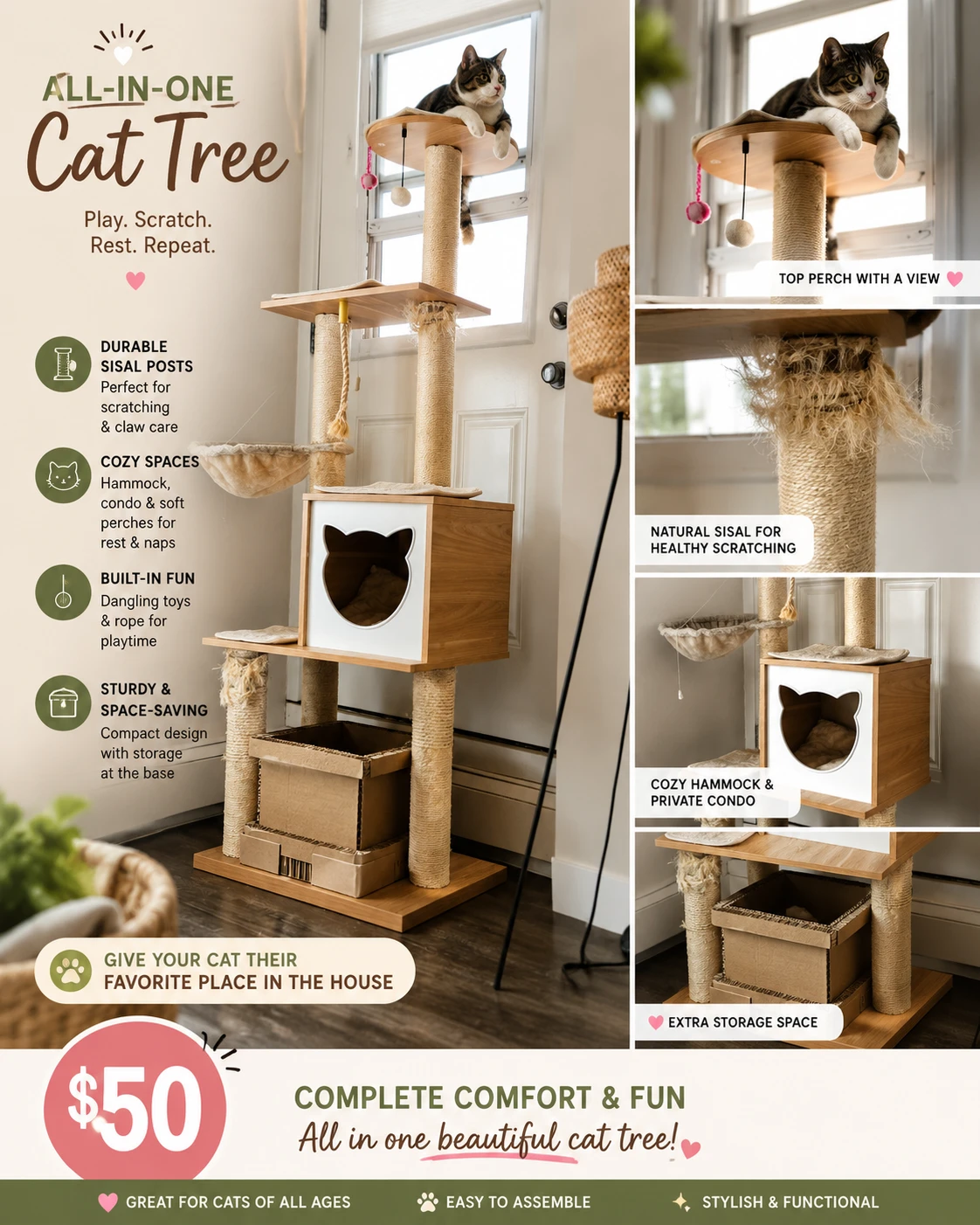 Luxury Cat Condo / Jungle Gym / Executive Suite