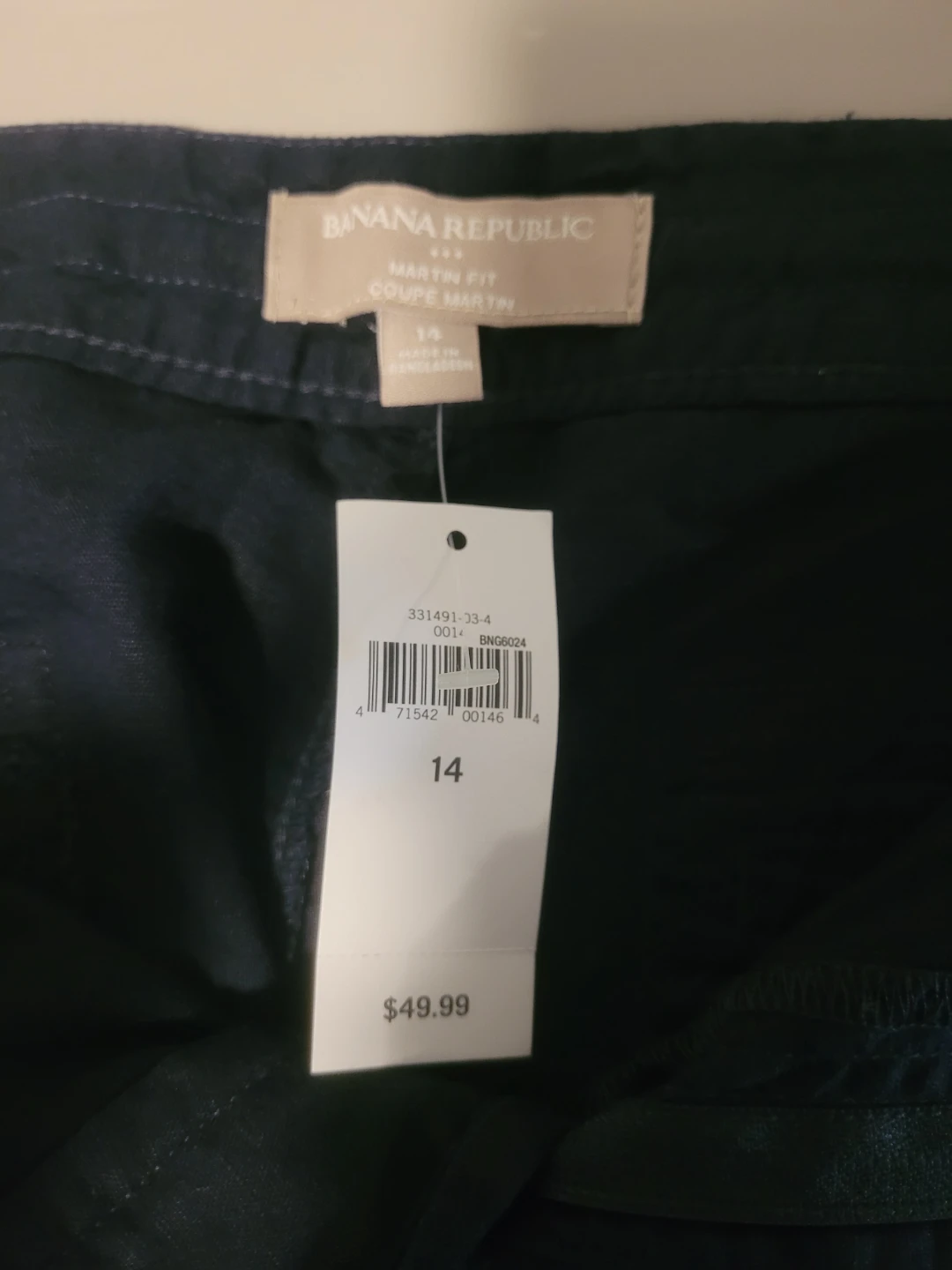 Banana Republic Martin Fit Shorts Navy Blue Size 14 - photo 2