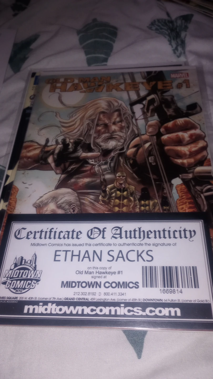 Old Man Hawkeye #1 Comic Book - Signed by Ethan Sacks