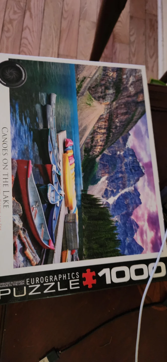 Eurographics Canoes on the Lake 1000 Piece Puzzle⚽️