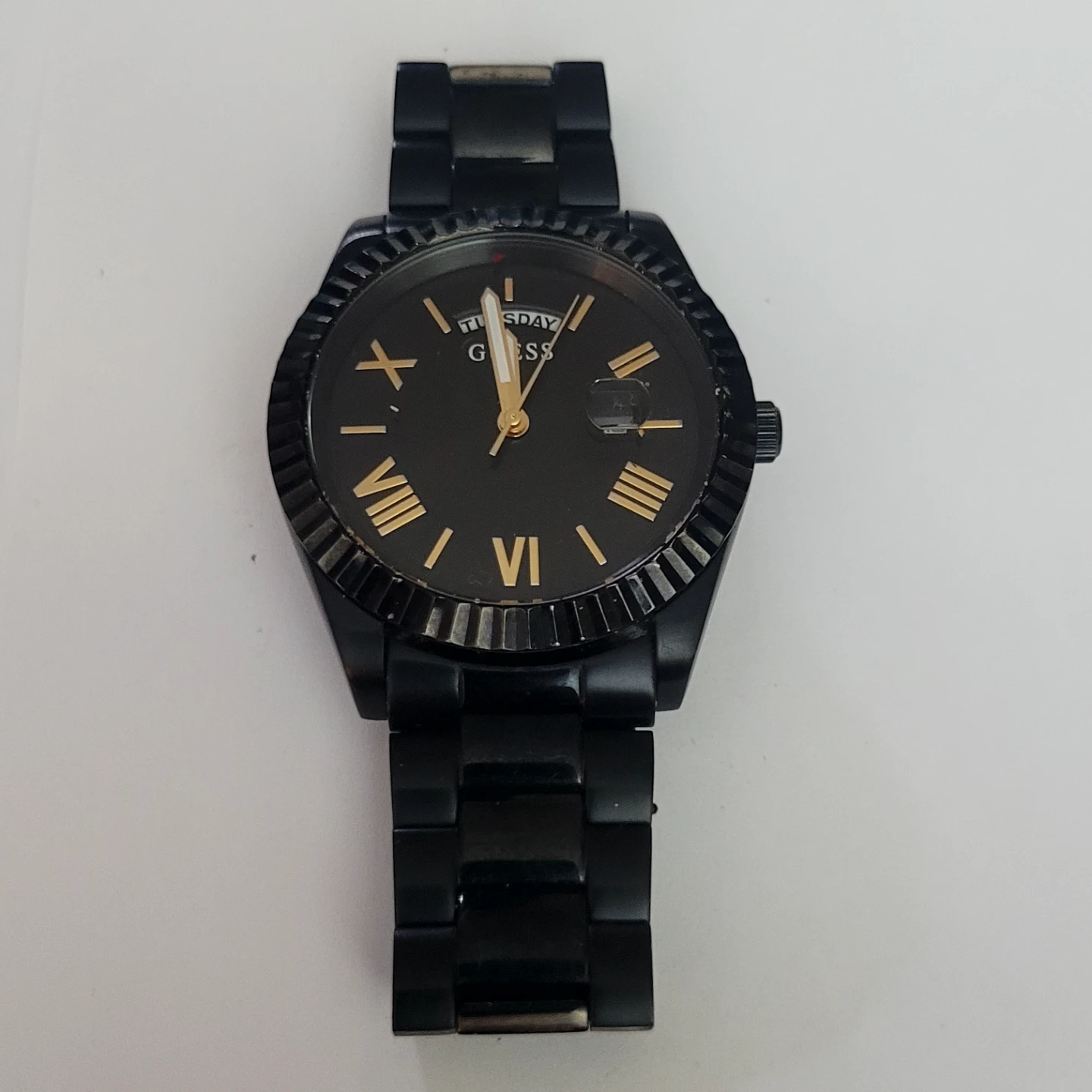 GUESS Black Stainless Steel Watch