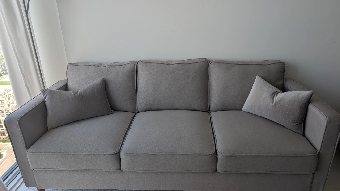Grey 3-Seater Sofa - photo 5