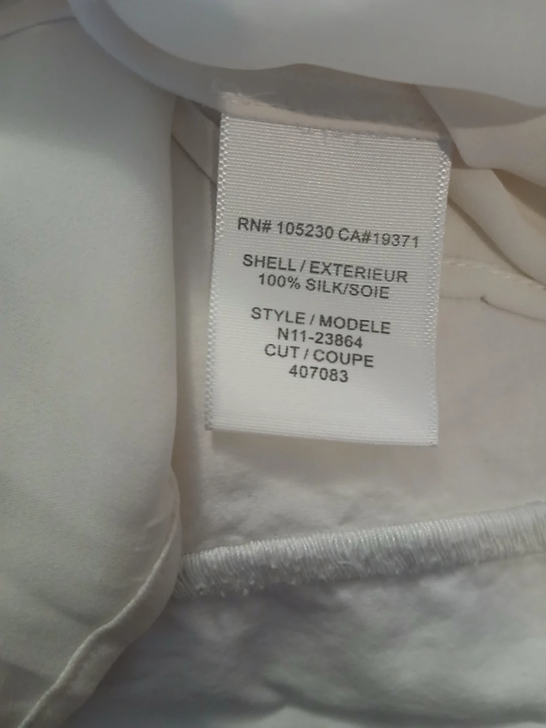 Joie White Silk Blouse - XS - photo 3
