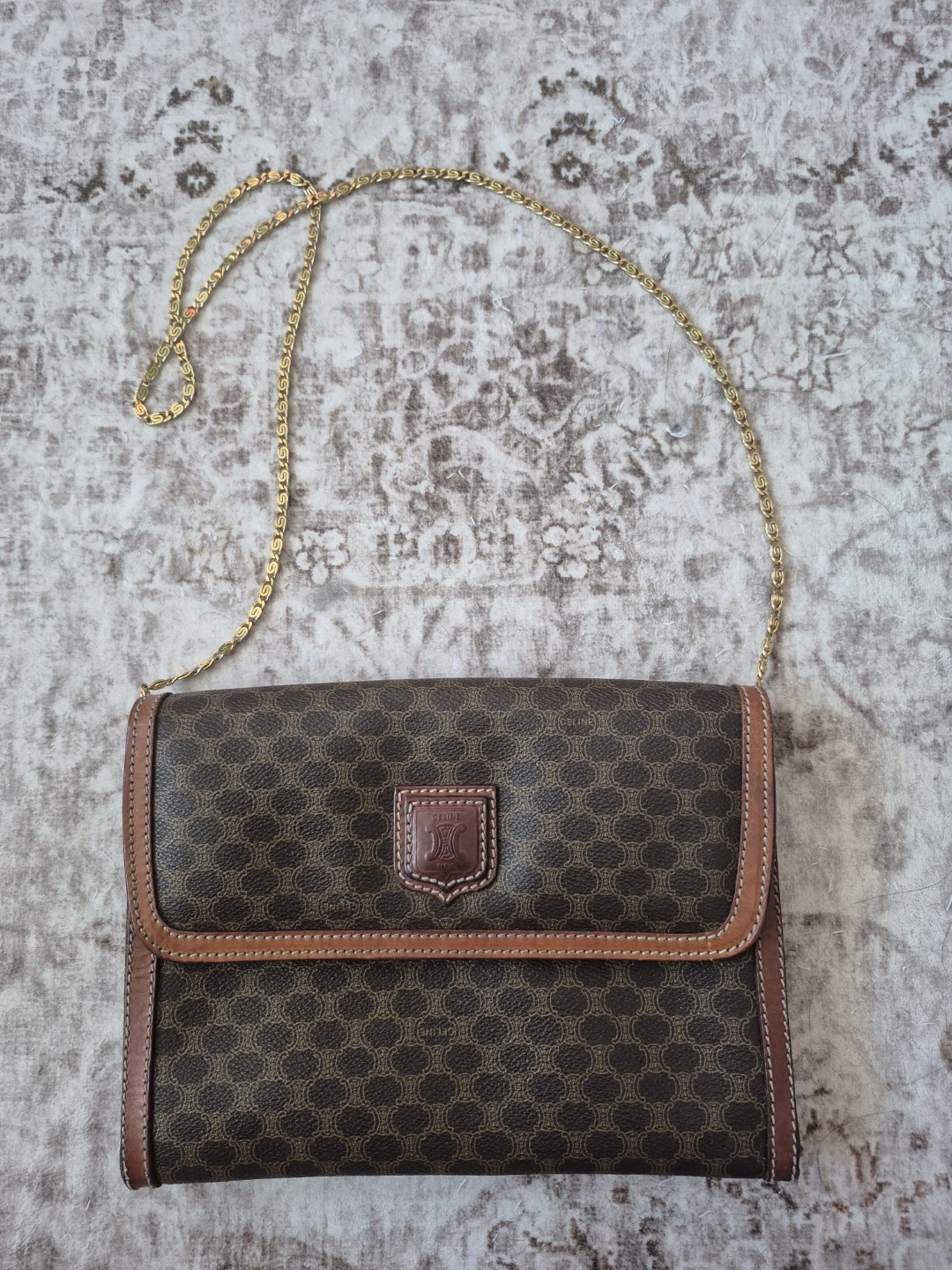 Vintage Celine Macadam Convertible Bag