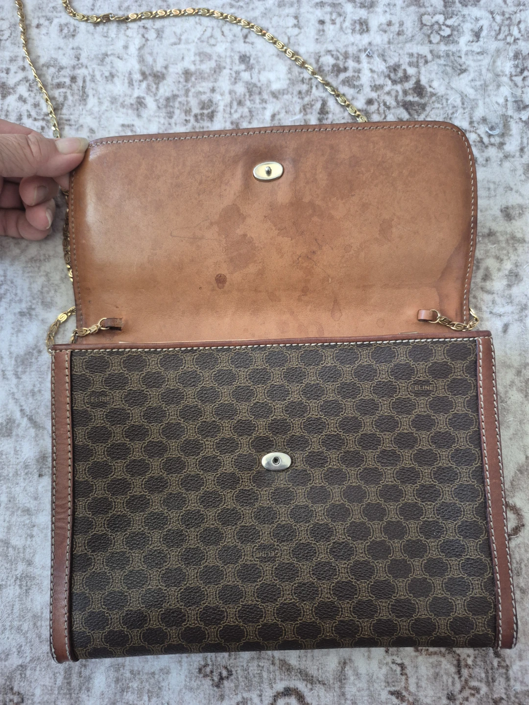 Vintage Celine Macadam Convertible Bag - photo 4