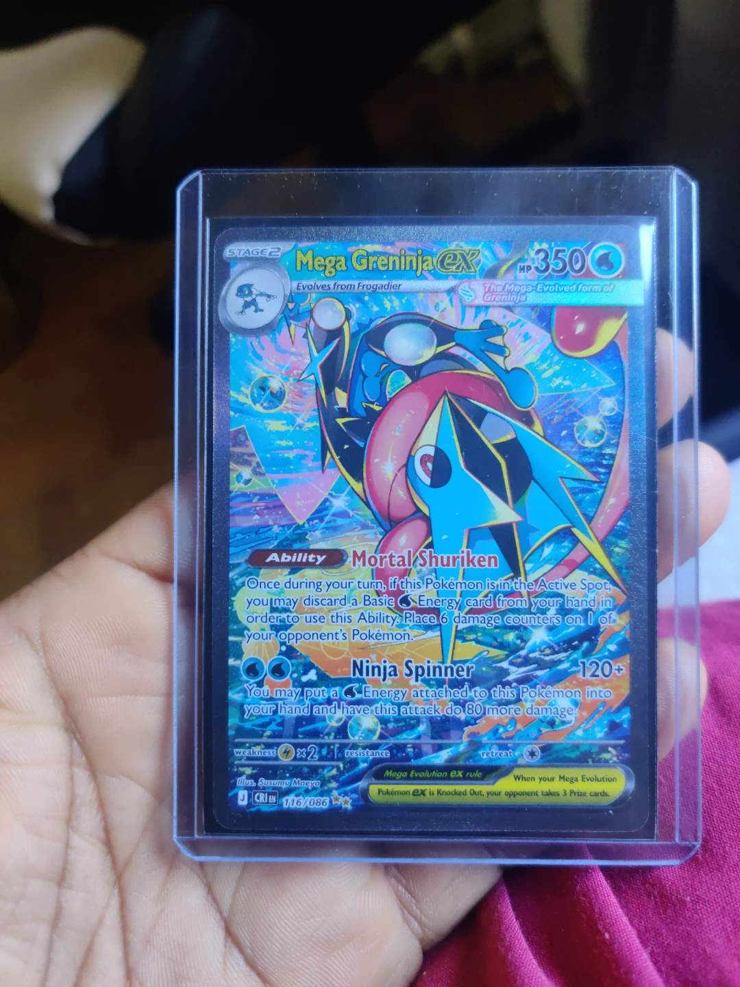 Pokemon Mega Greninja EX Trading Card