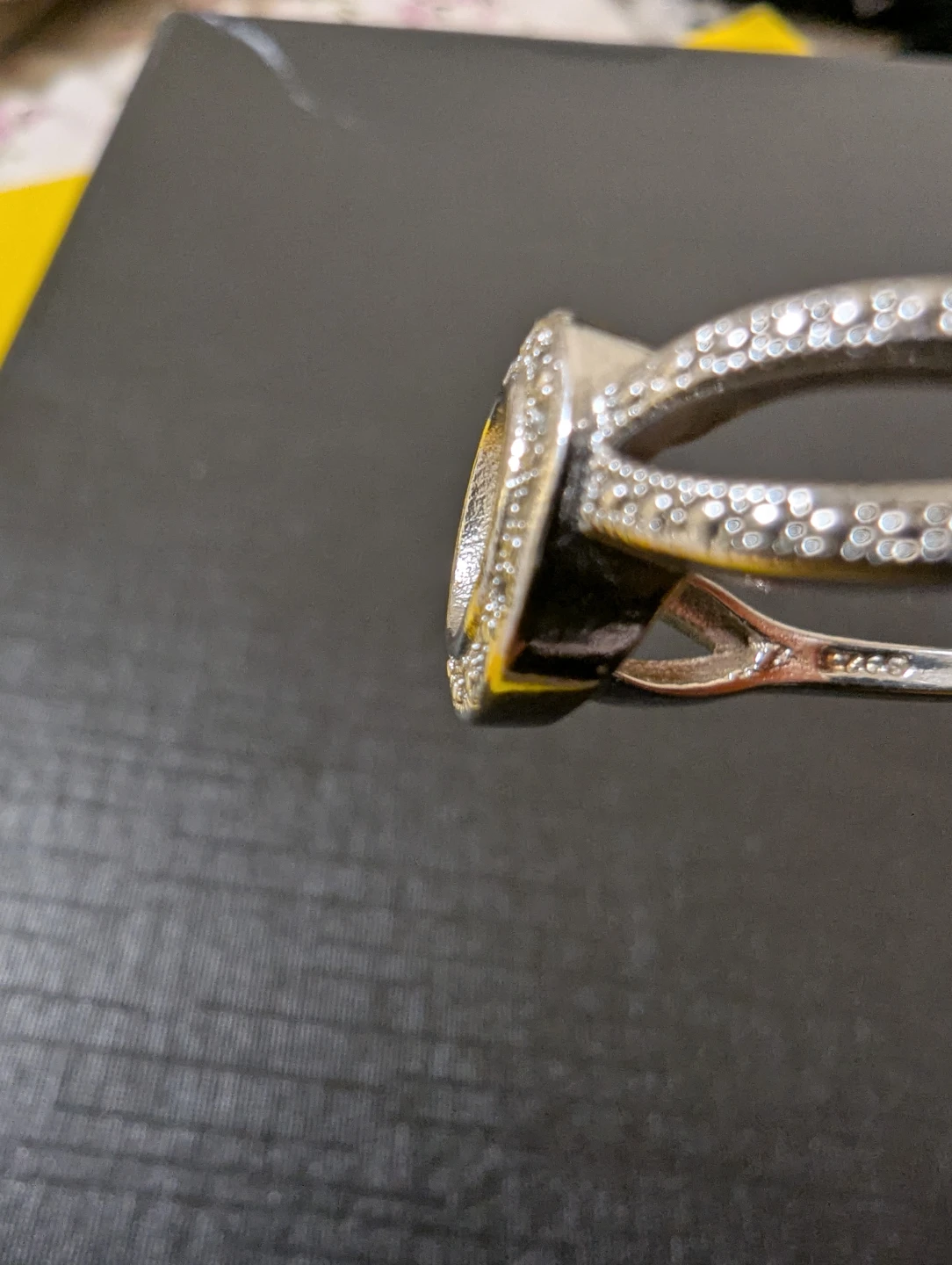 Sterling Silver Ring Setting with Stones