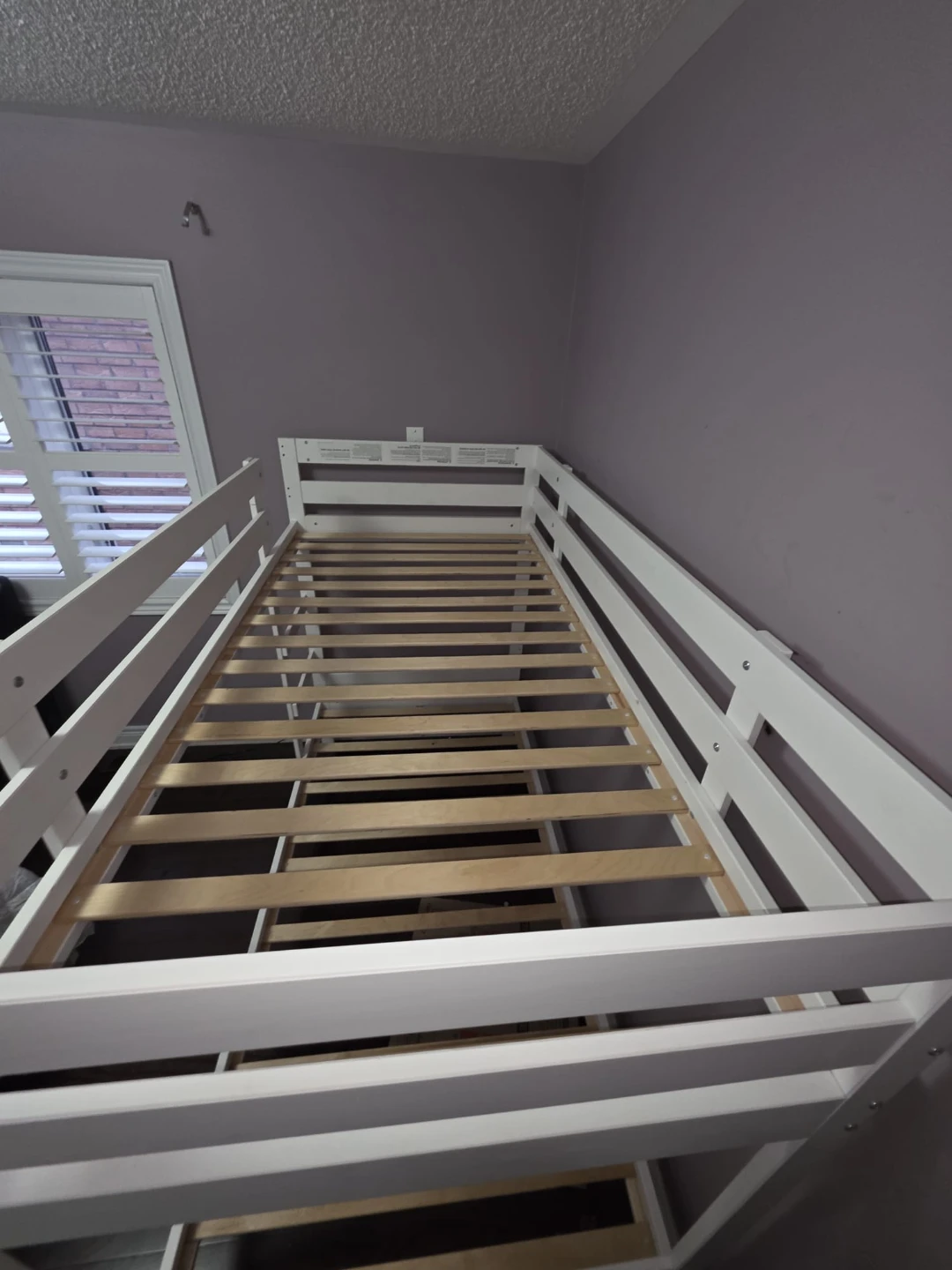 White Bunk Bed with Ladder - photo 5