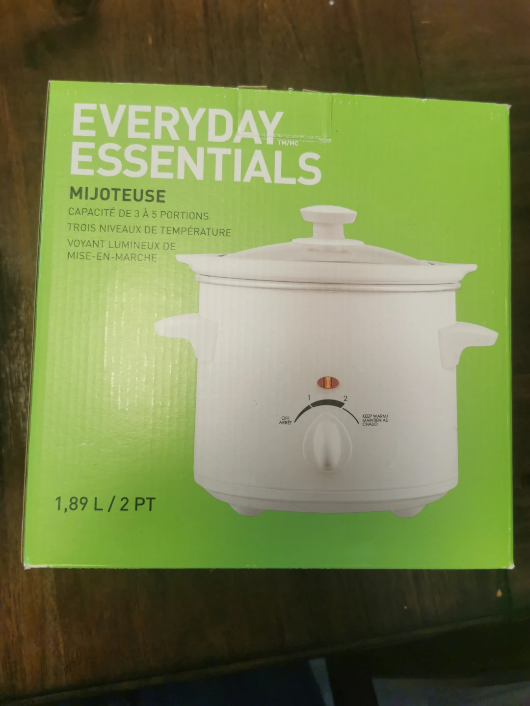 Everyday Essentials Slow Cooker 1.89 L