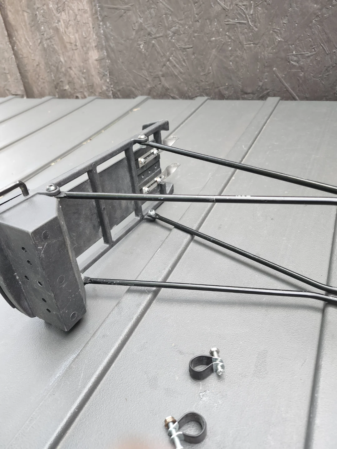 Black Bicycle Rear Rack