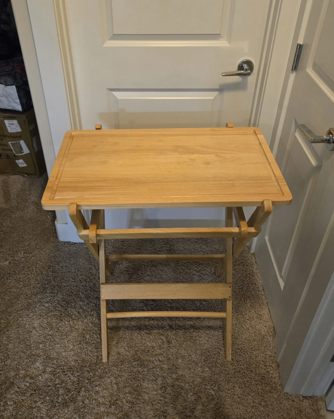 Solid Wood Folding Tray Table