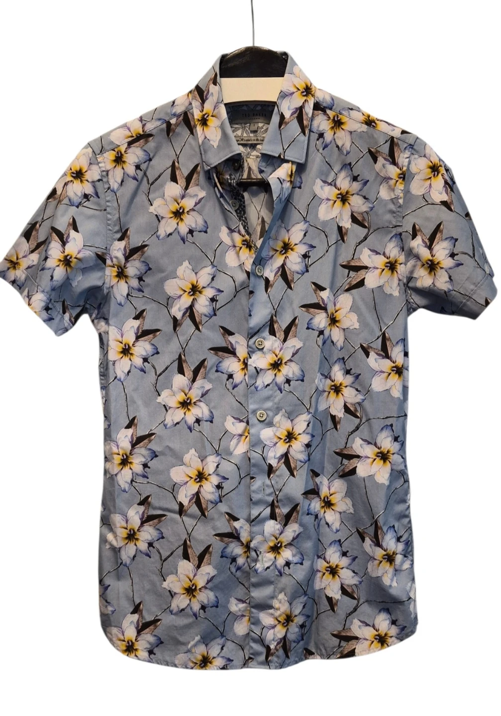 Ted Baker London Men's Short Sleeve Floral Shirt Size 1 - photo 2