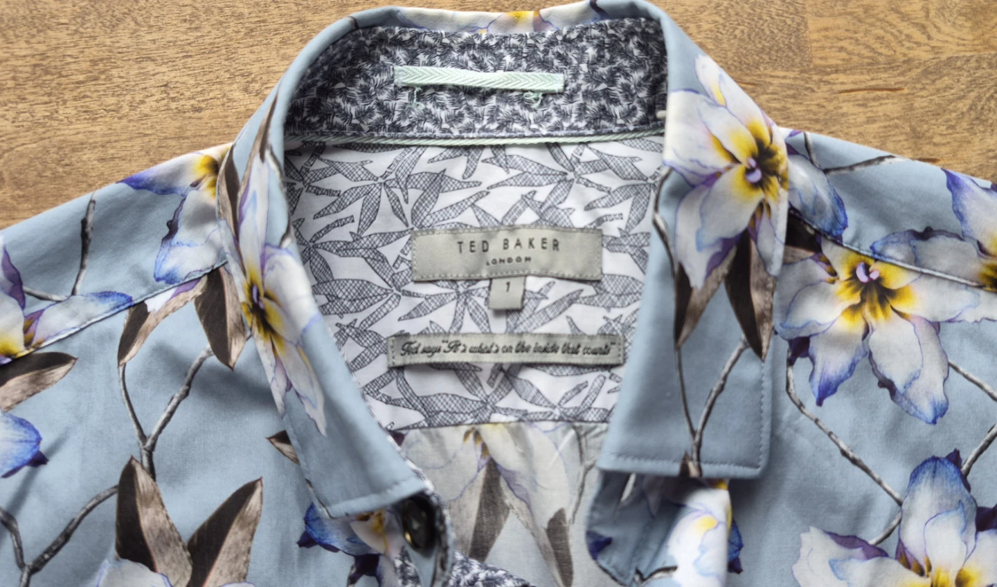 Ted Baker London Men's Short Sleeve Floral Shirt Size 1 - photo 4