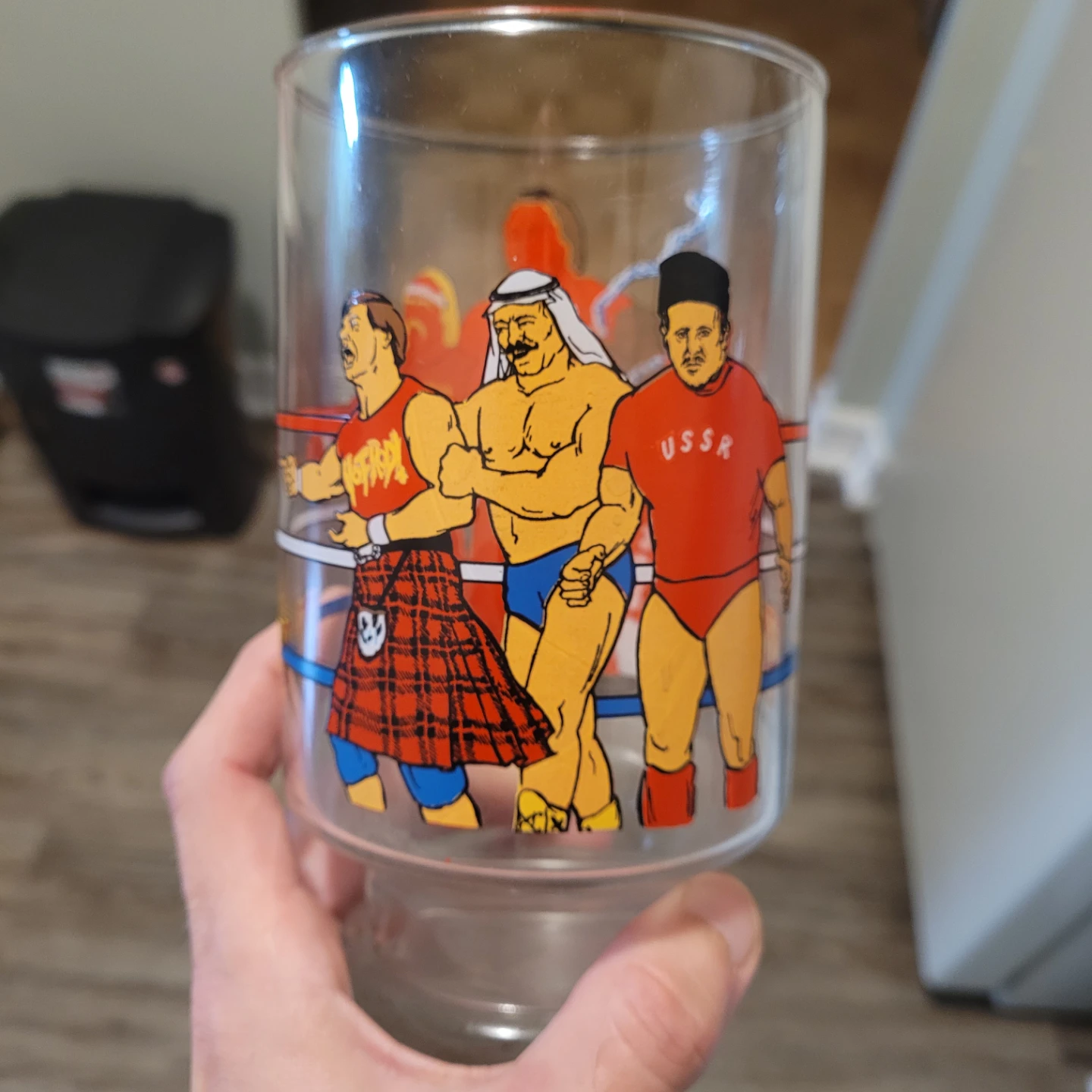 Vintage WWF World Wrestling Federation Glass 1985 - photo 2