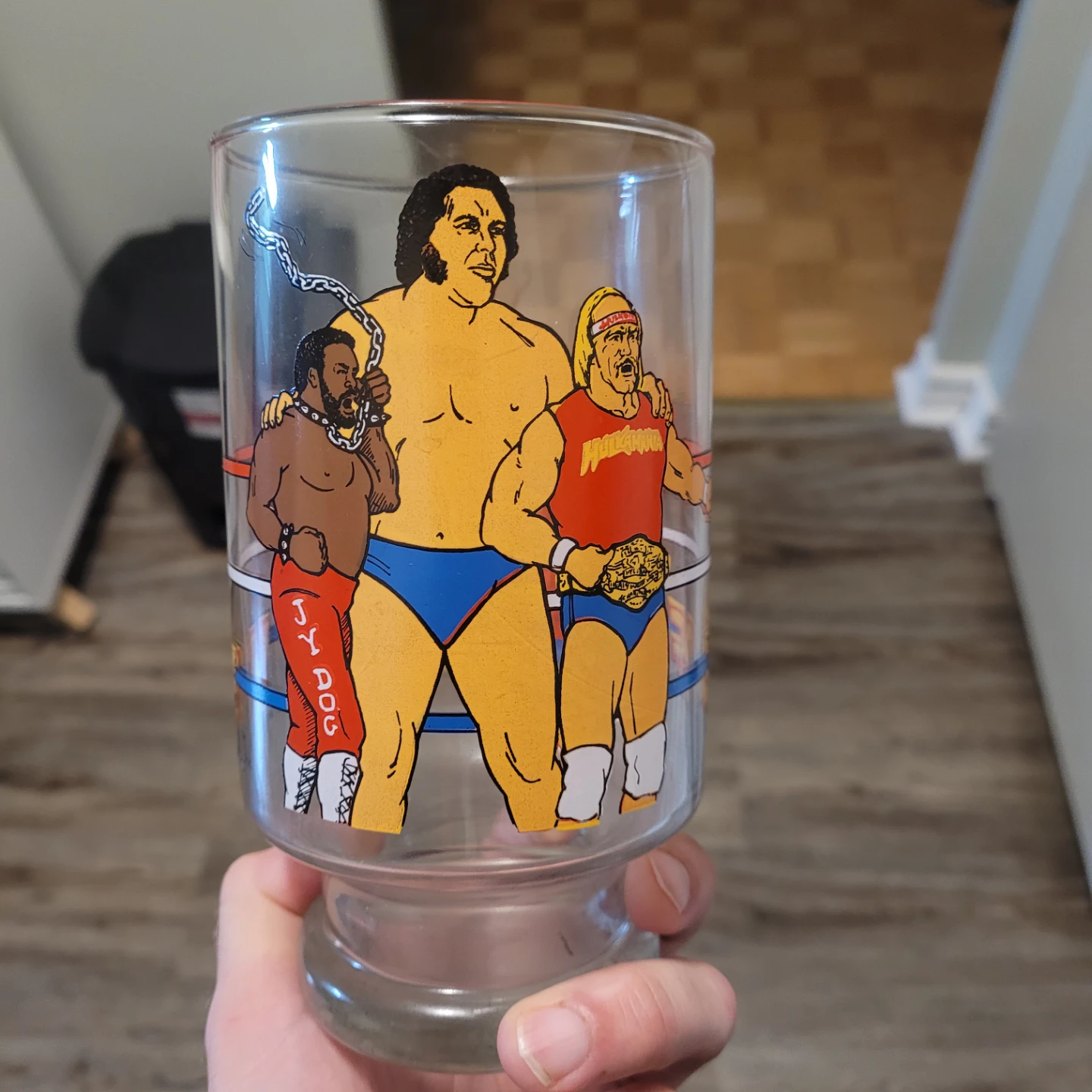 Vintage WWF World Wrestling Federation Glass 1985 - photo 3