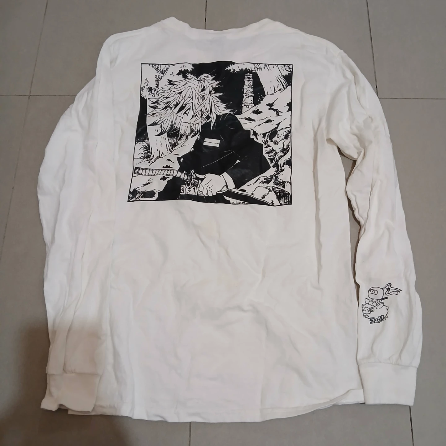 ⚽ White Long Sleeve Rengoku T-Shirt - photo 3