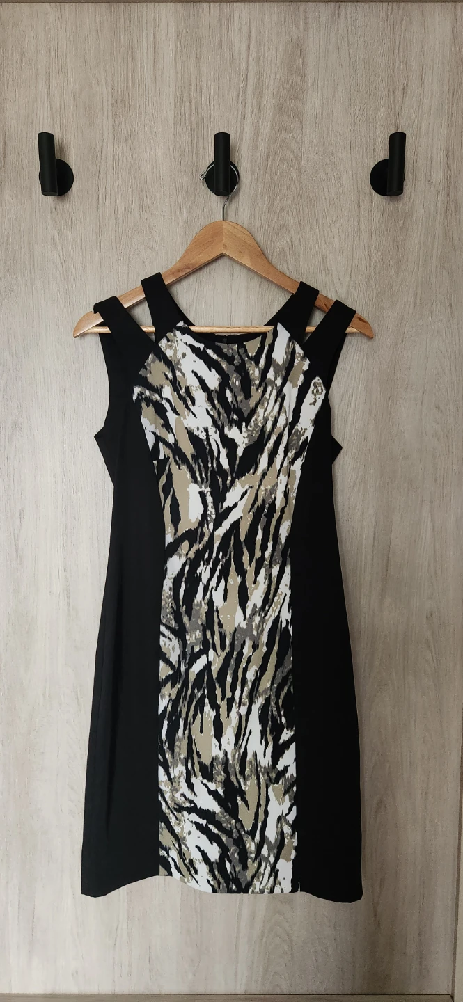 Connected Apparel Tiger Print Sheath Dress Size 6