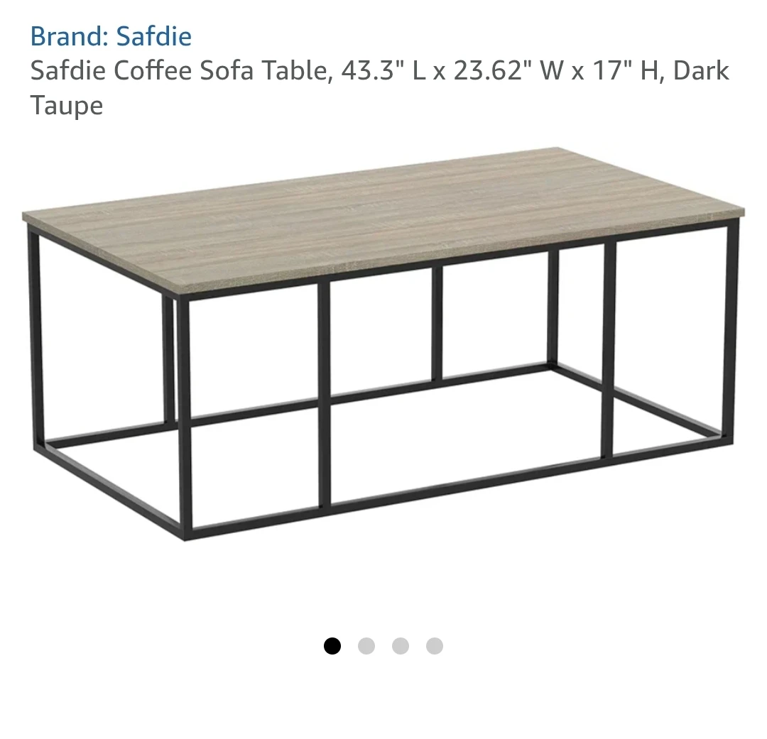 Safdie Coffee / Sofa Table –  center table