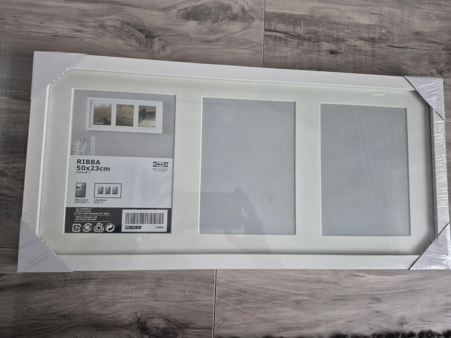 IKEA RIBBA 3-Photo Collage Frame 50x23cm White - photo 2