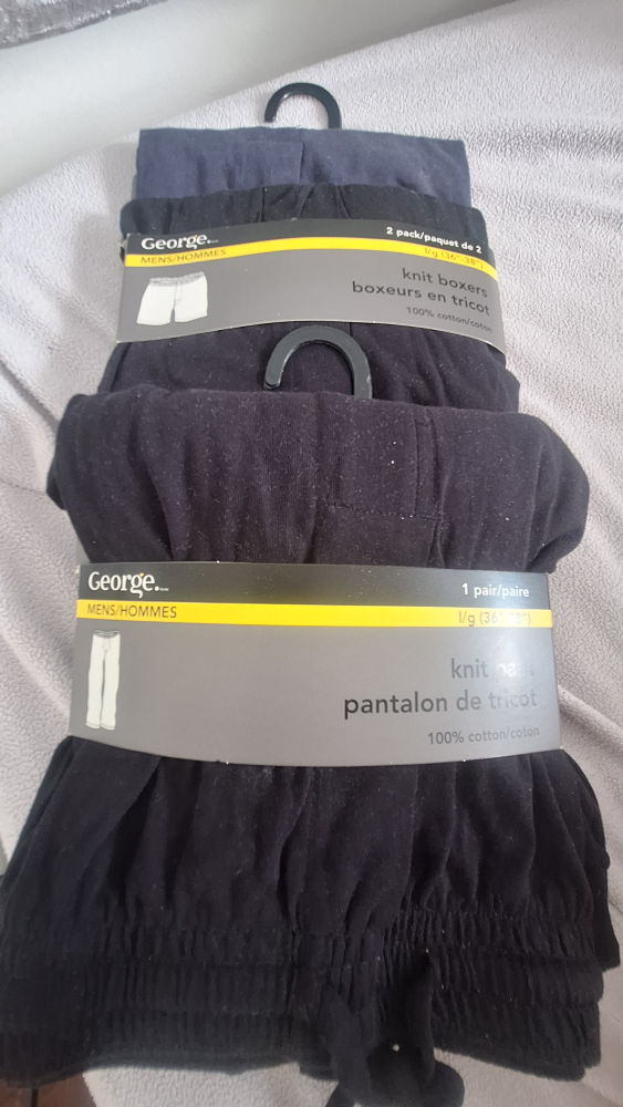 Men's Knit Boxers & Pants - Large