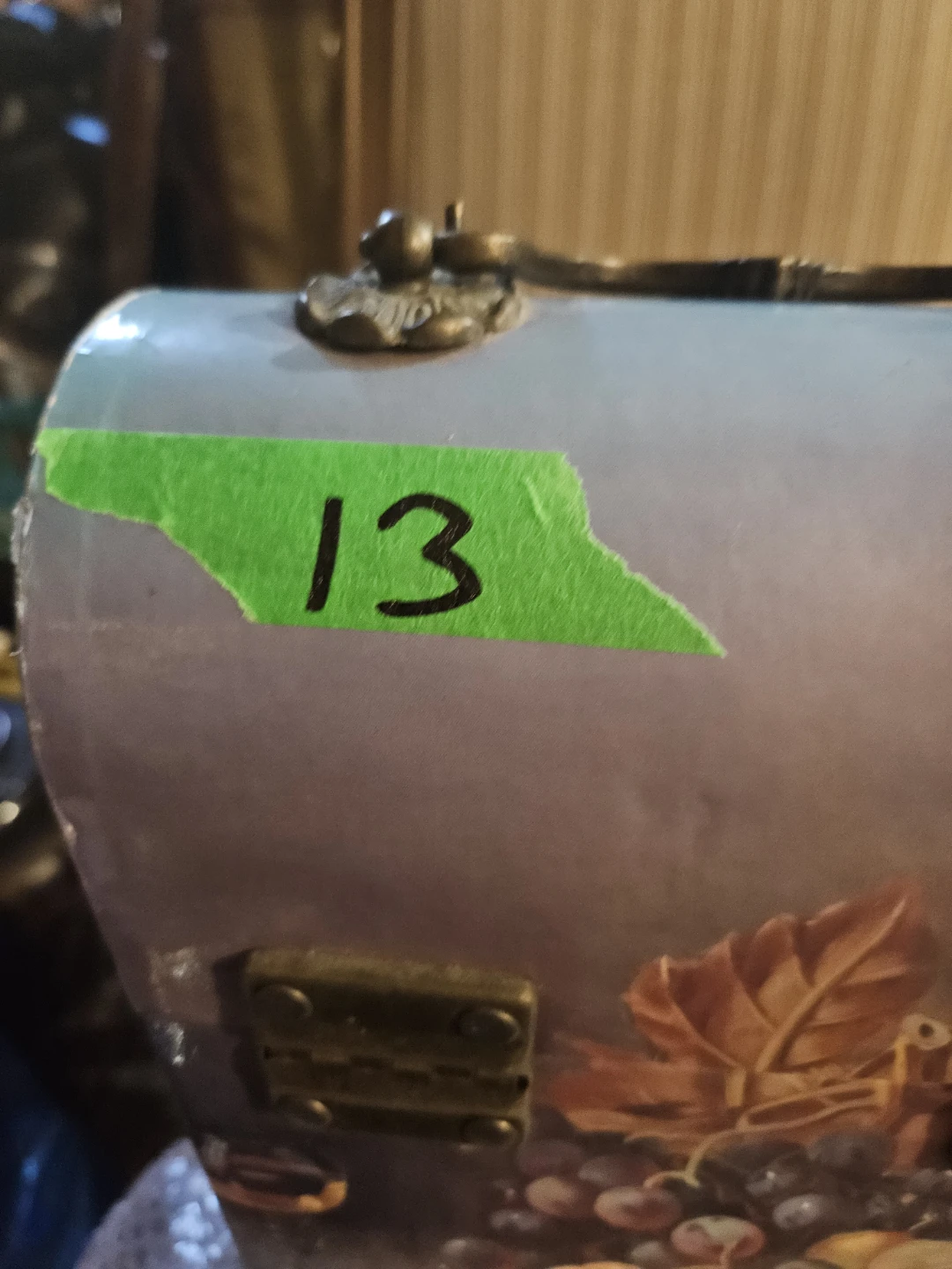 Vintage Decorative Carrying Case with Fruit Still Life - photo 5