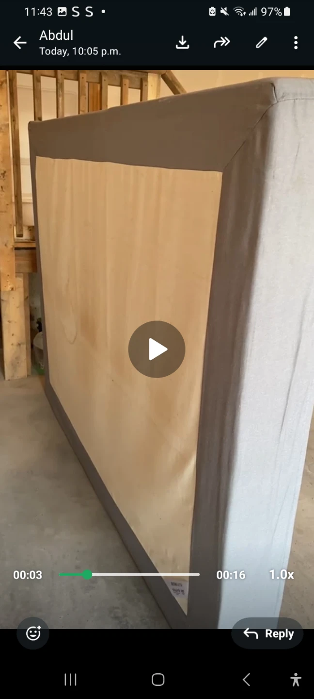 Queen Size Boxspring Bed Base - photo 2