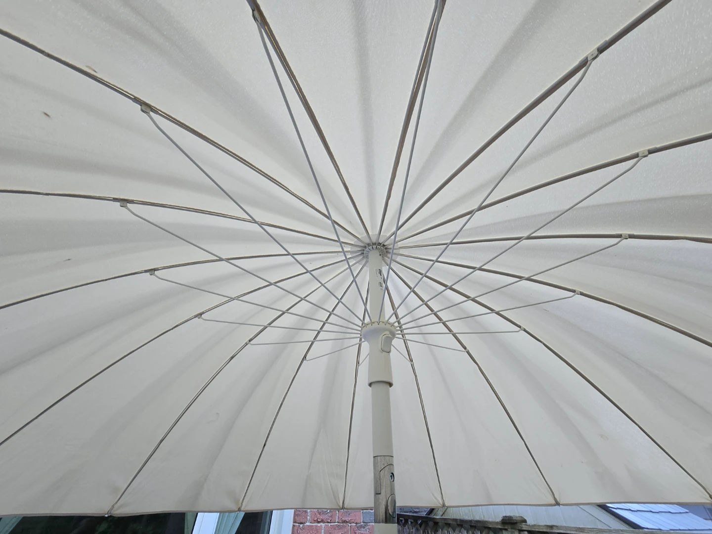 Ikea 8ft Beige Patio Umbrella - photo 2