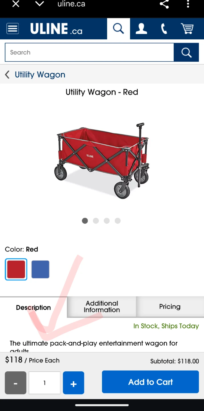 Uline Utility Wagon
