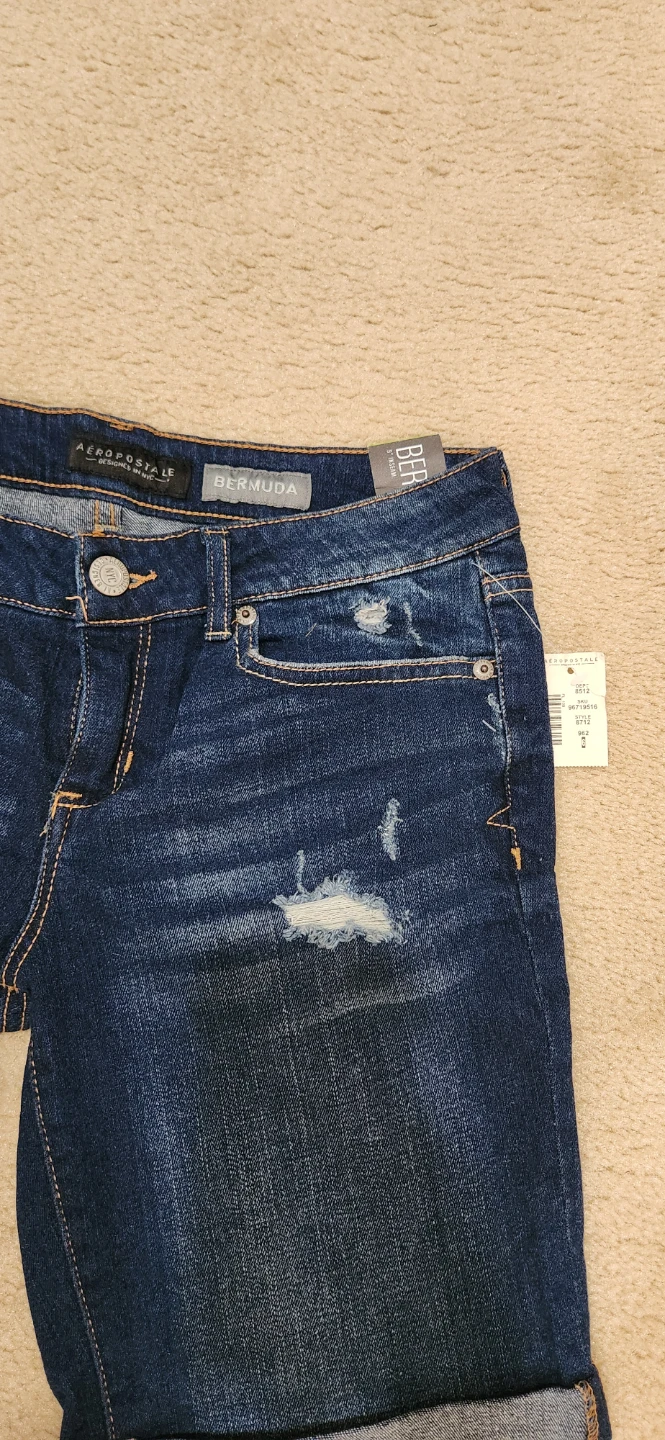 Aeropostale Women's Bermuda Denim Shorts Size 6 - photo 2