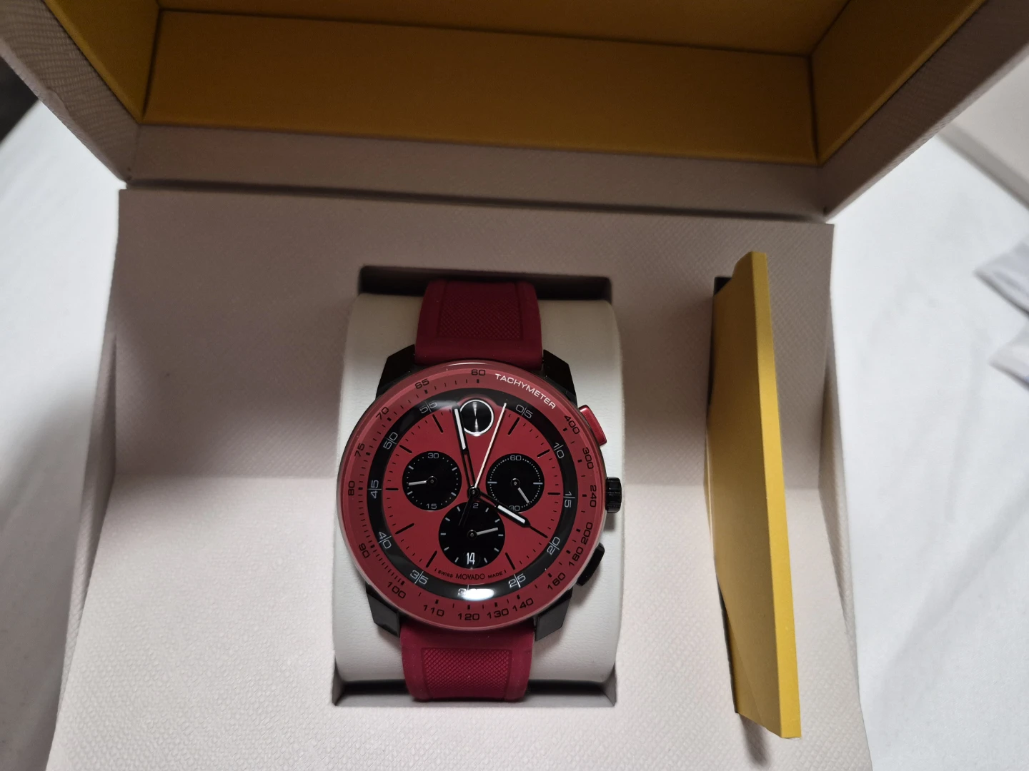 Brand new  Red/Black original BOLD TR90 Chronograph watch