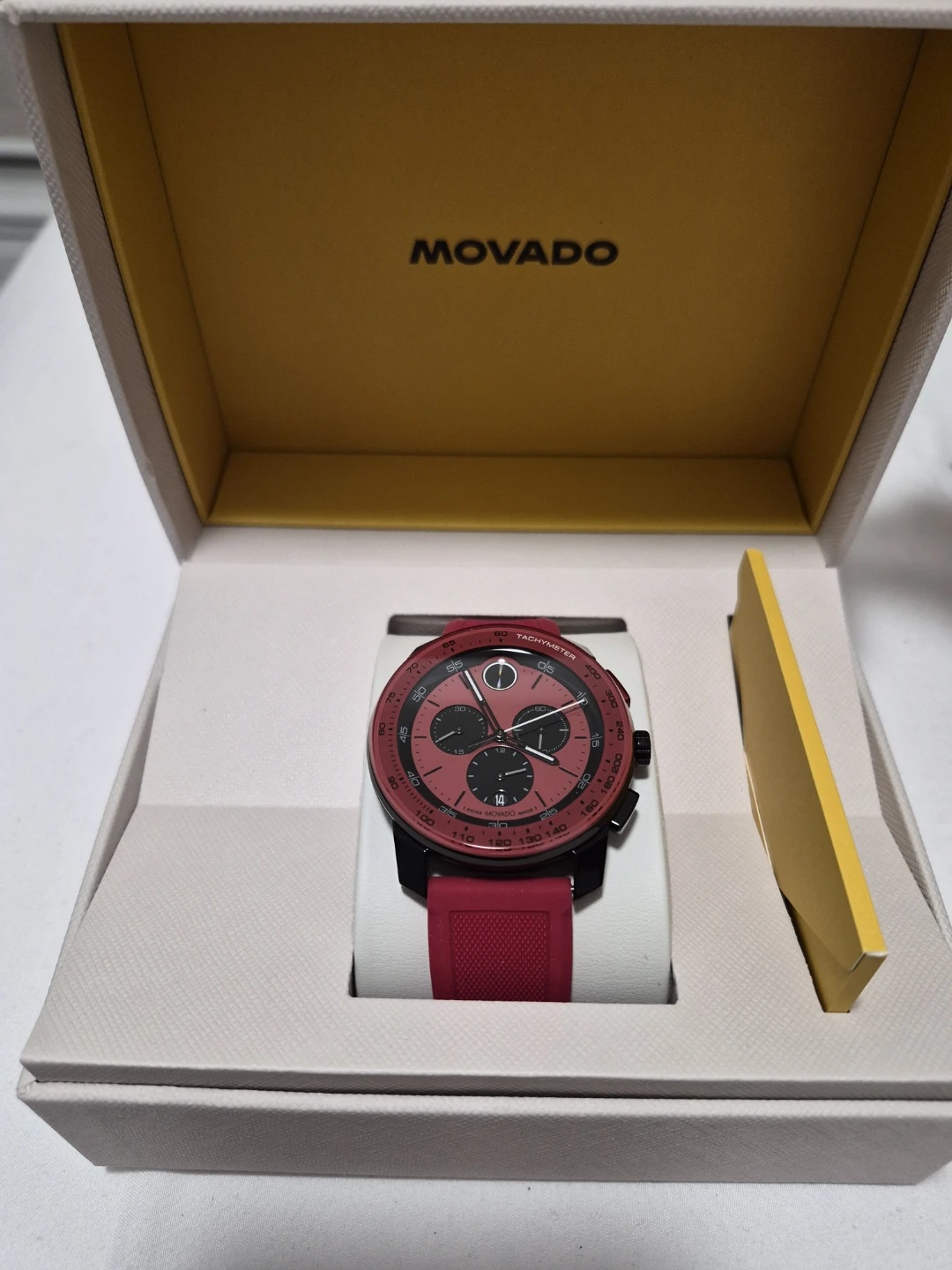 Brand new  Red/Black original BOLD TR90 Chronograph watch - photo 3