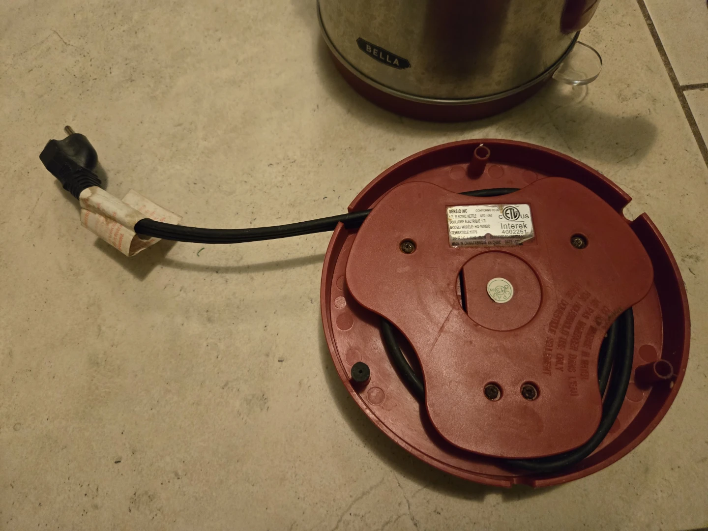⚽ 1.7L Bella Stainless Steel Electric Kettle - photo 5