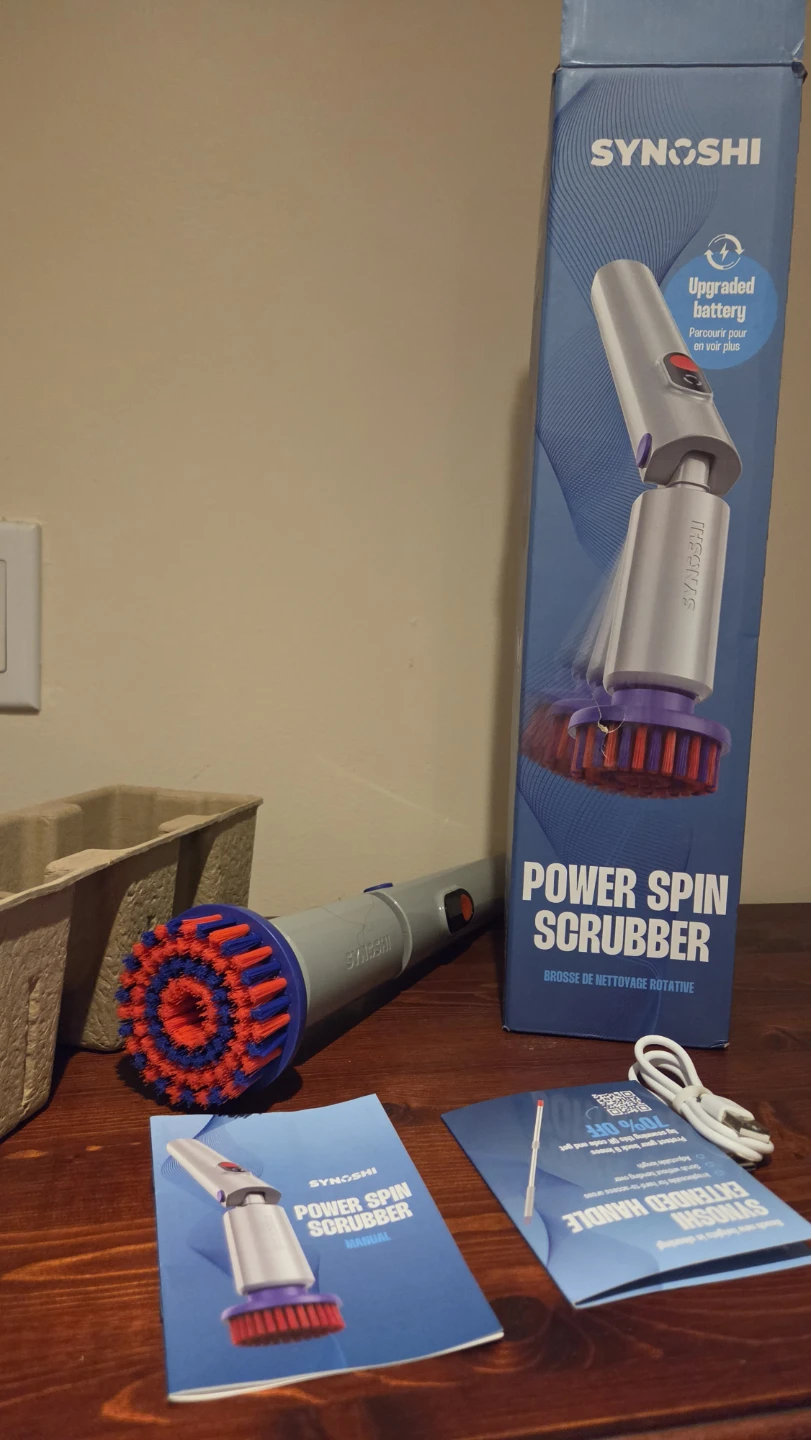 SYNOSHI Power Spin Scrubber with Upgraded Battery - photo 2