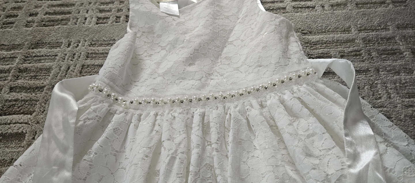 White Lace Dress - American Princess Size 10 - photo 3