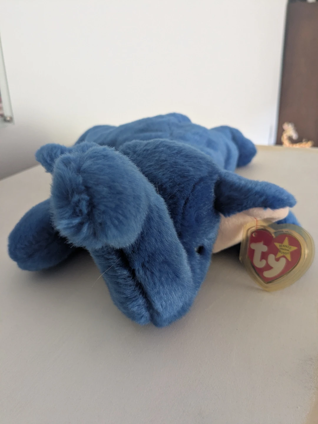 Ty Beanie Buddy Blue Peanut