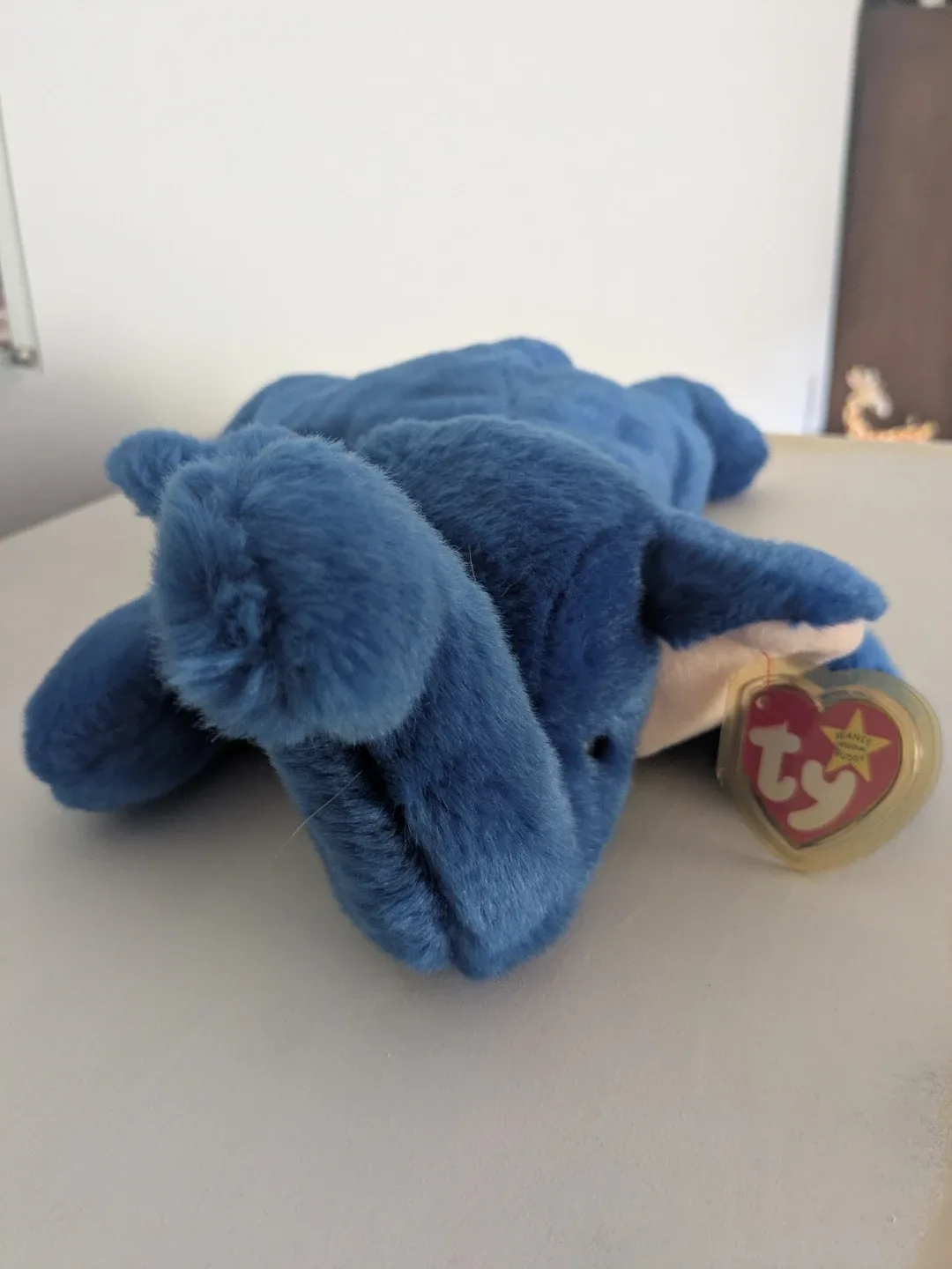 Ty Beanie Buddy Blue Peanut