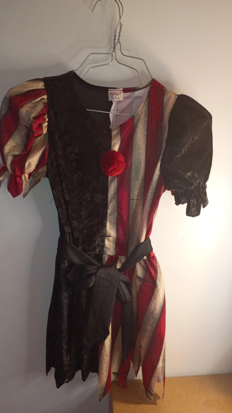 Spirit Halloween Clown Costume with Hat - Size L