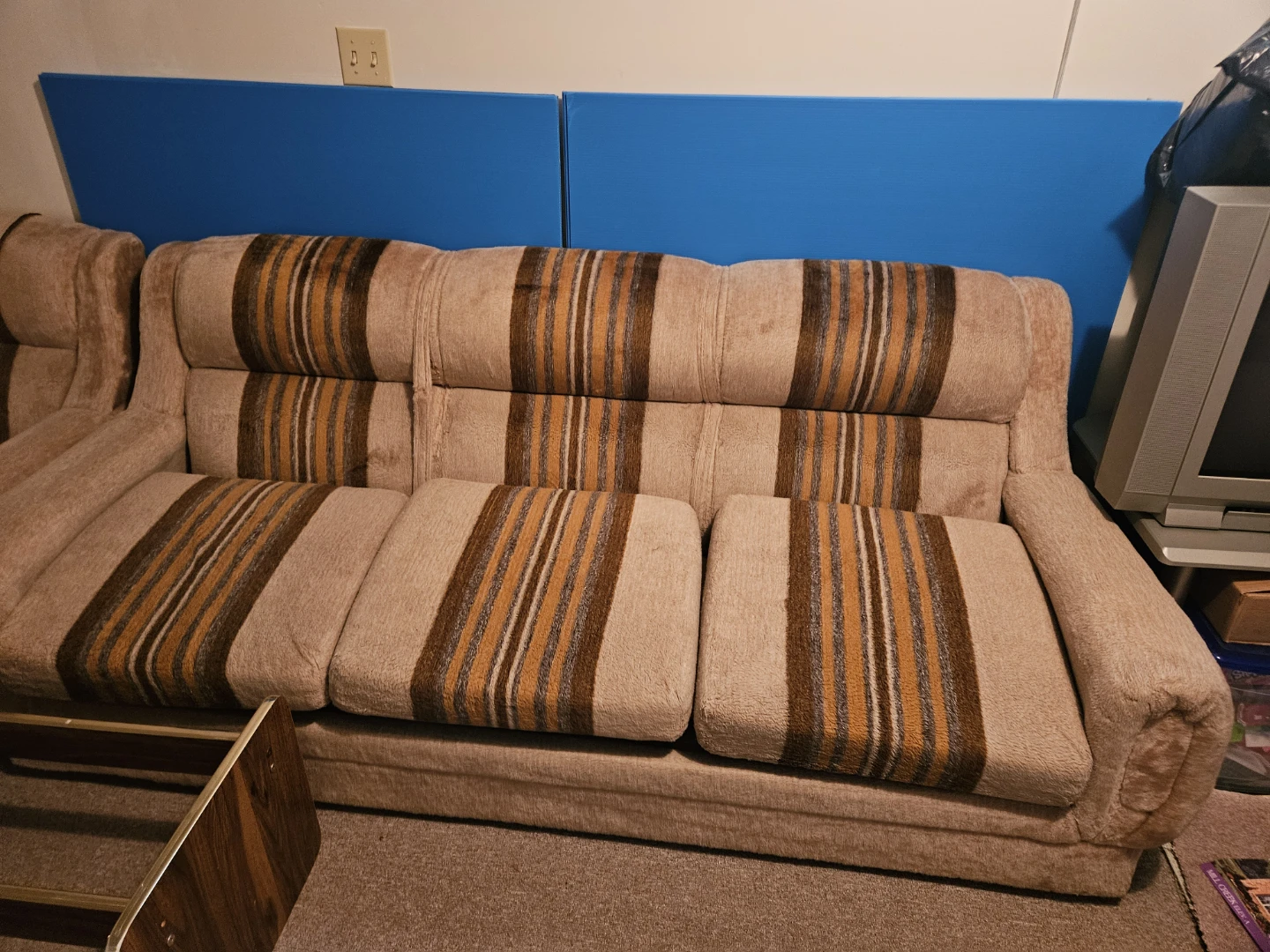 Vintage Striped Sofa