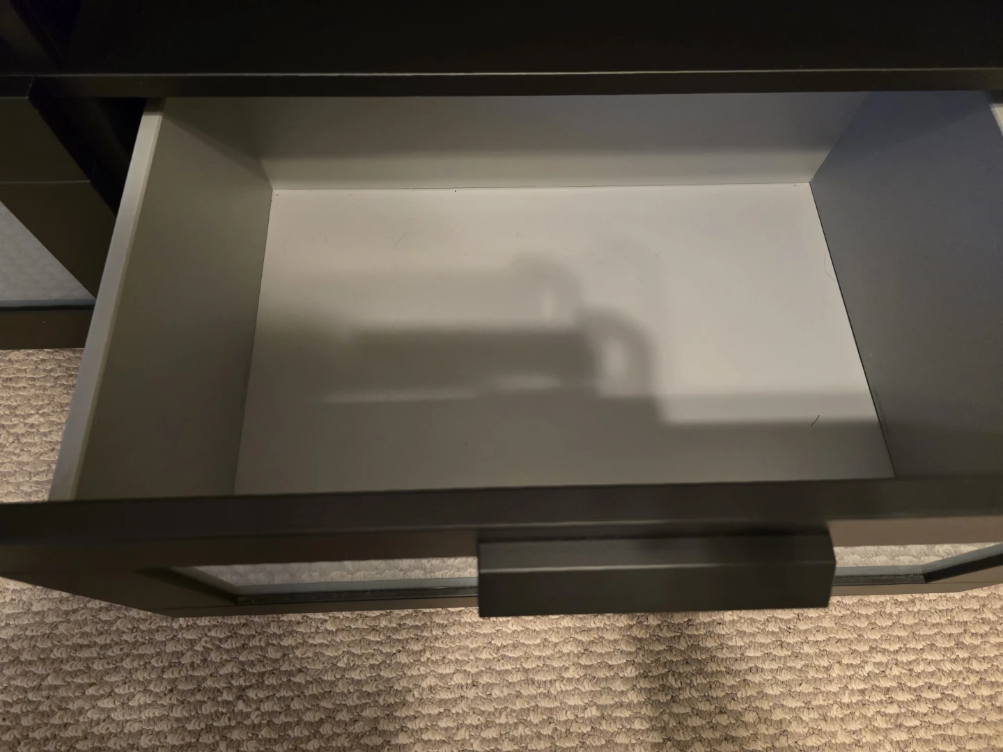 Black TV Stand with Storage - photo 3