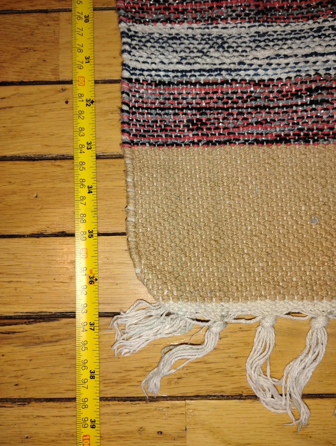 Striped Accent Rug with Tassels - photo 3