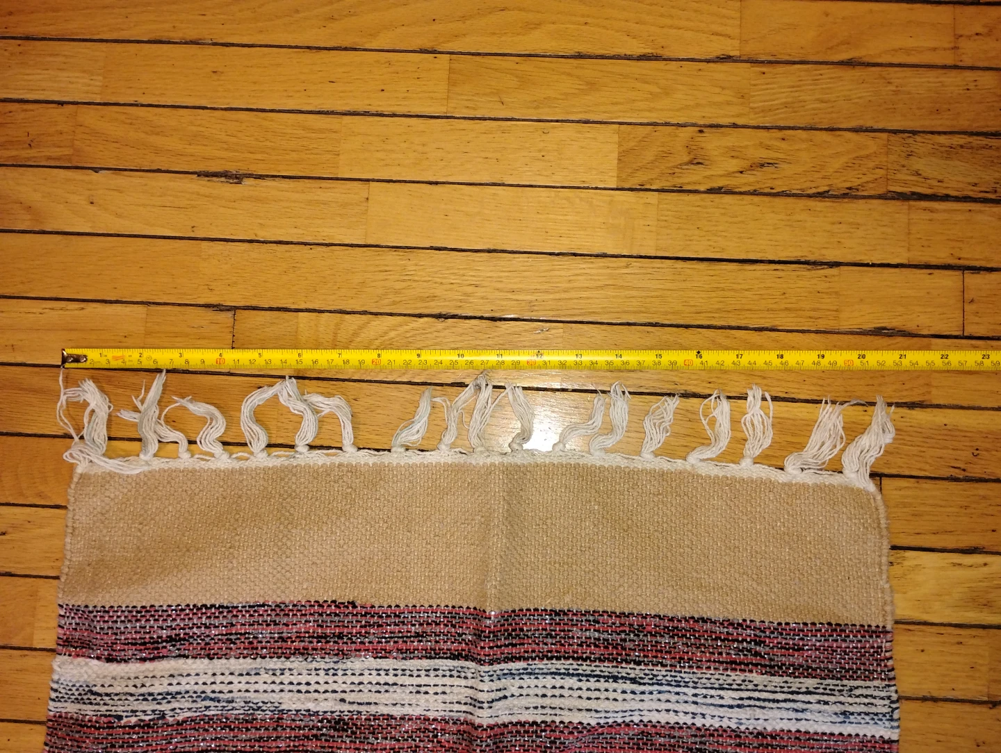 Striped Accent Rug with Tassels - photo 5