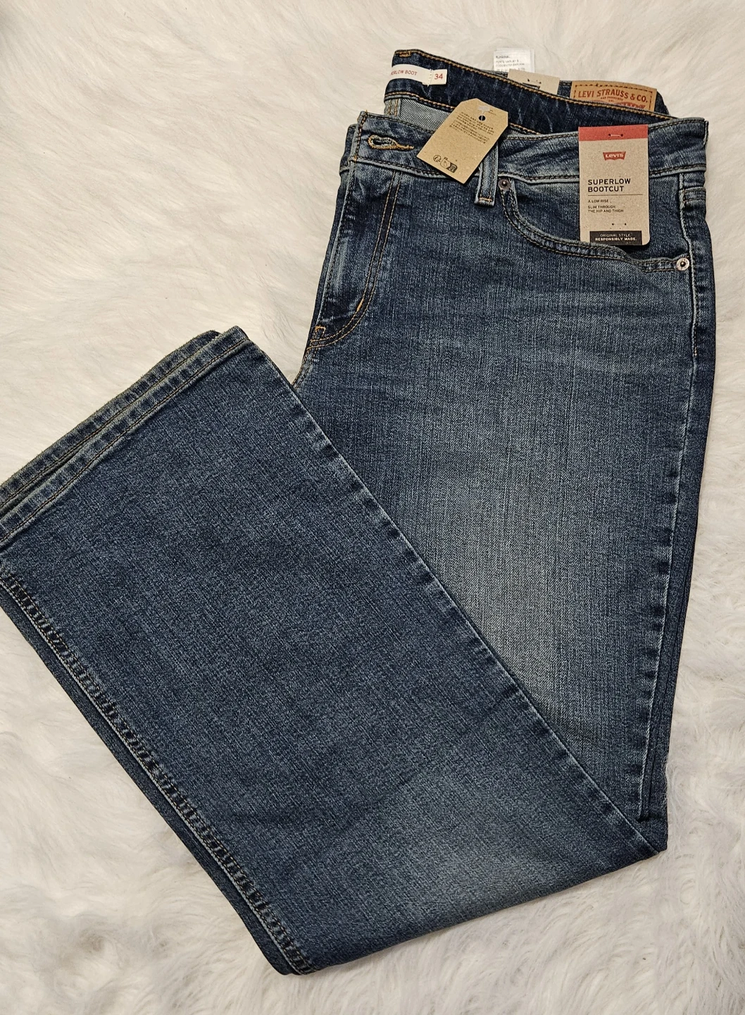 Levi's Superlow Bootcut Jeans 34x32 - photo 2