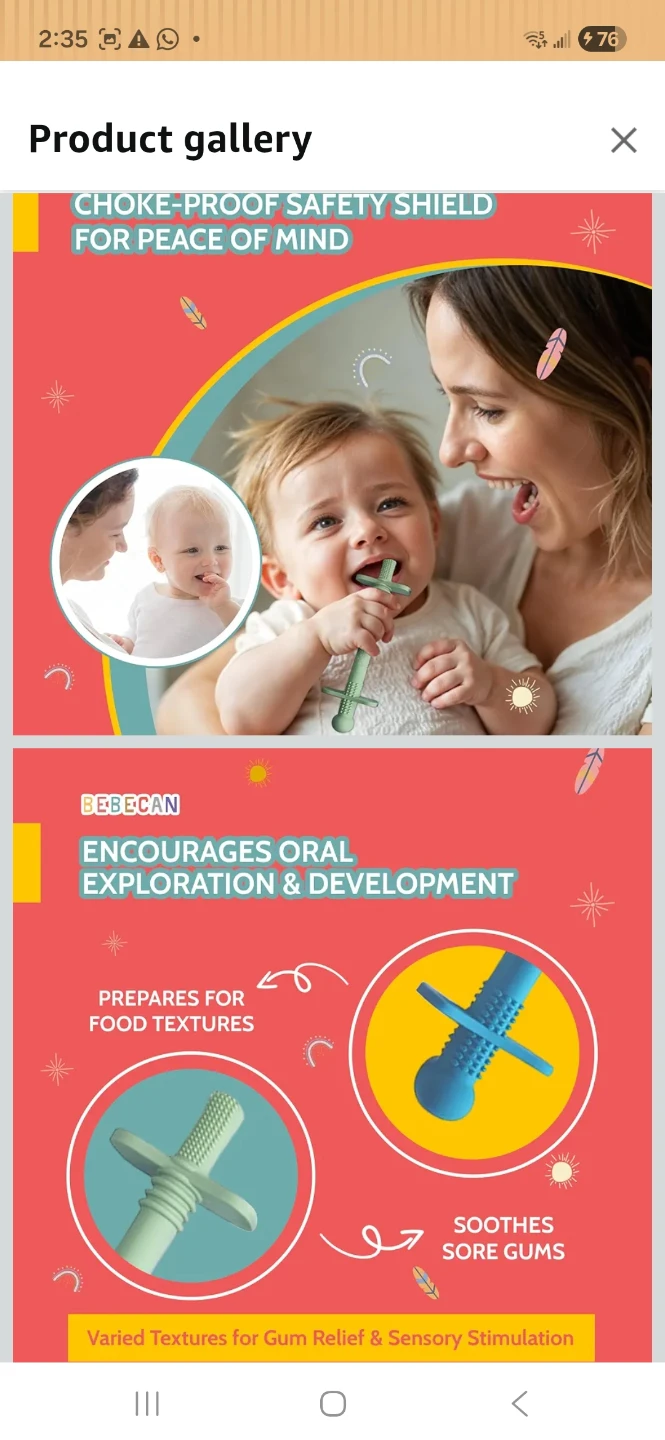 BEBECAN Shielded Teething Tubes - Pack of 5 - photo 2