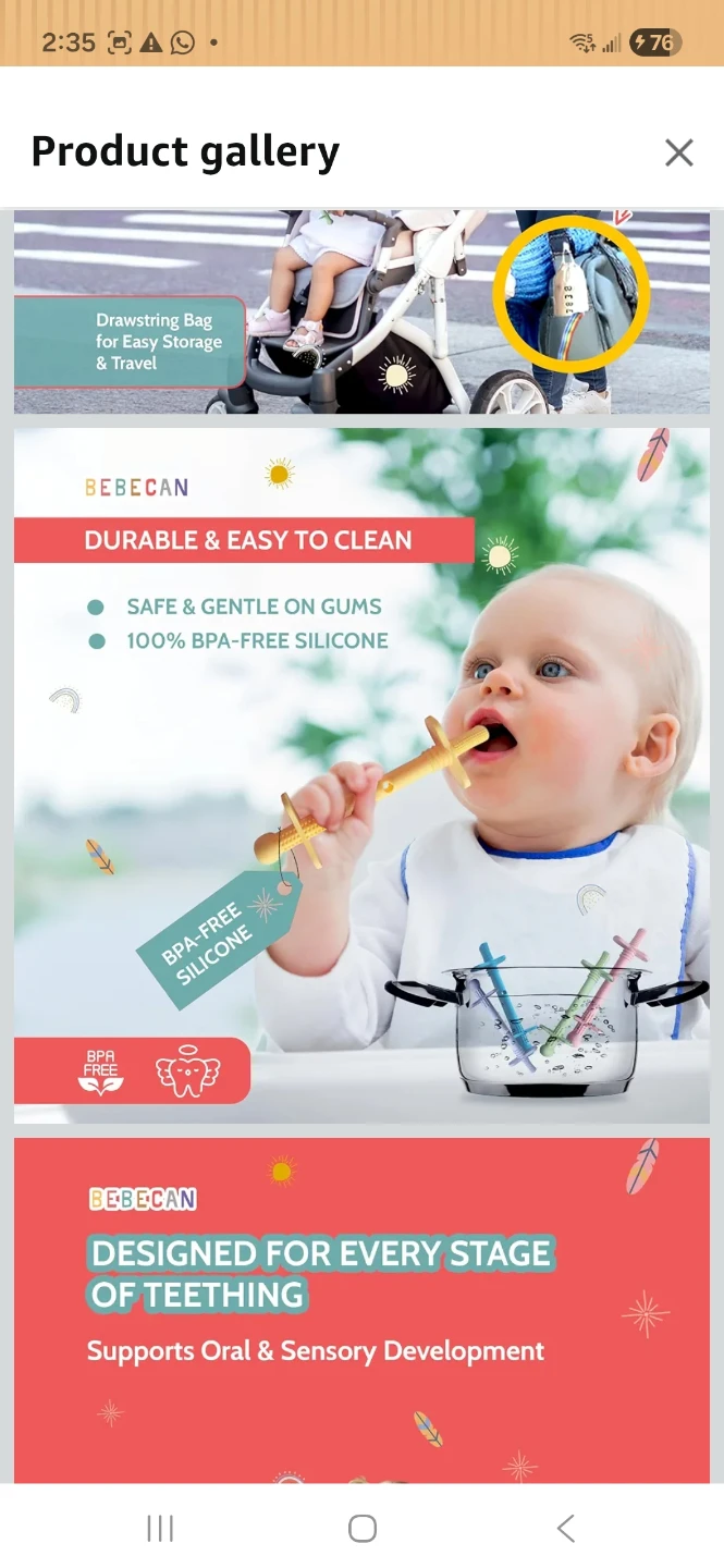 BEBECAN Shielded Teething Tubes - Pack of 5 - photo 4